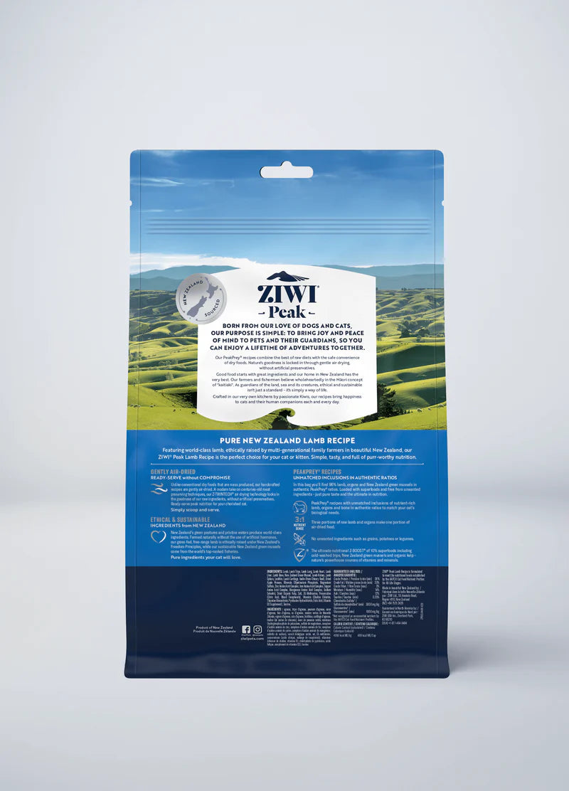 【Ziwi Peak】Air-Dried Cat Food - Lamb - 400g & 1kg