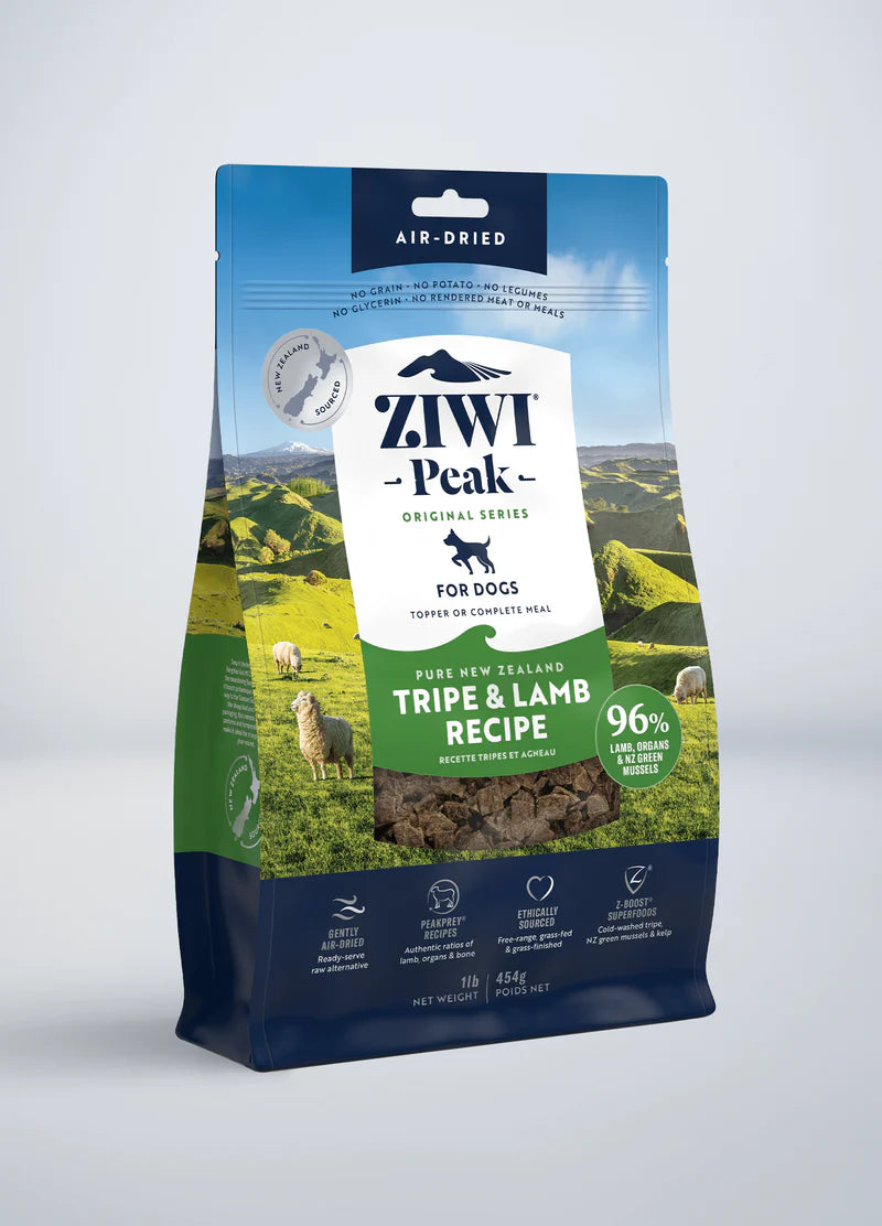 【Ziwi Peak】Air-Dried Dog Food - Tripe & Lamb - 454g & 1kg