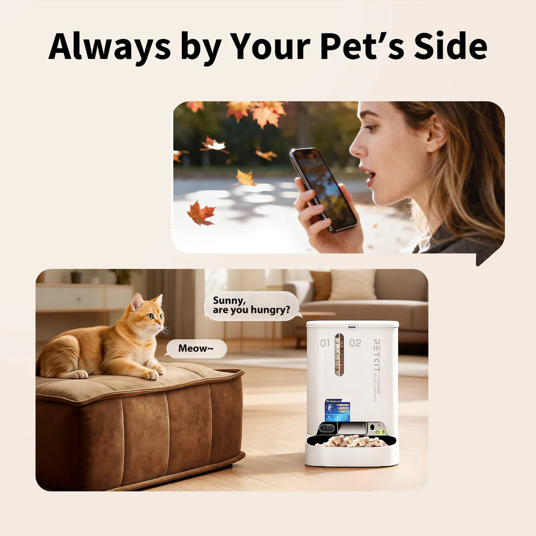 【PETKIT】YumShare Dual-hopper with Camera Smart Pet Feeder 2-UK