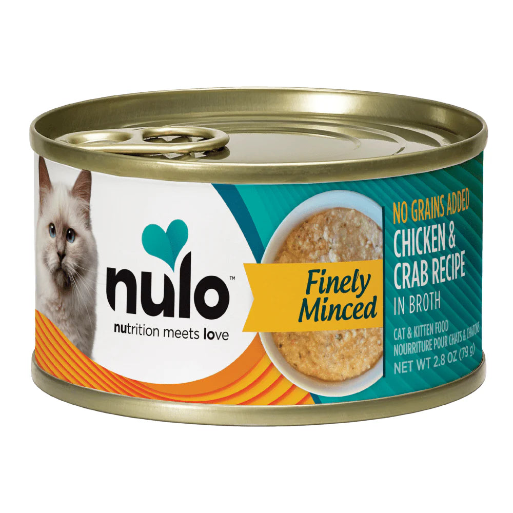 【Nulo】Cat & Kitten - Finely Minced - Chicken & Crab Recipe - 2.8 oz