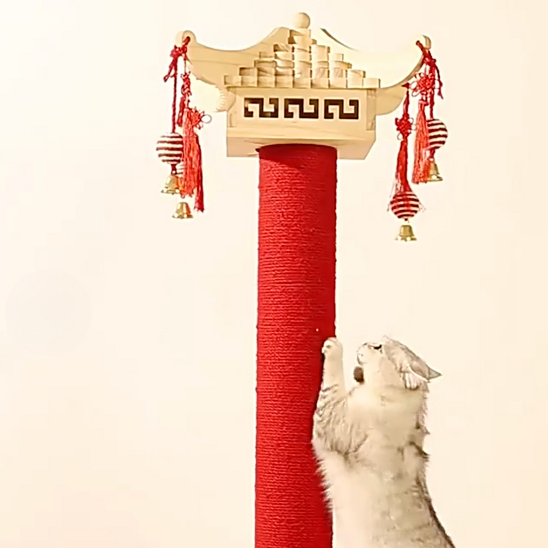 Chinese StylePalace Single Post Cat Scratching Post 105CM