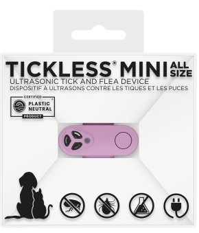 【Tickless】TICKLESS® Mini Rechargeable Ultrasonic Tick and Flea Repellent - Purple