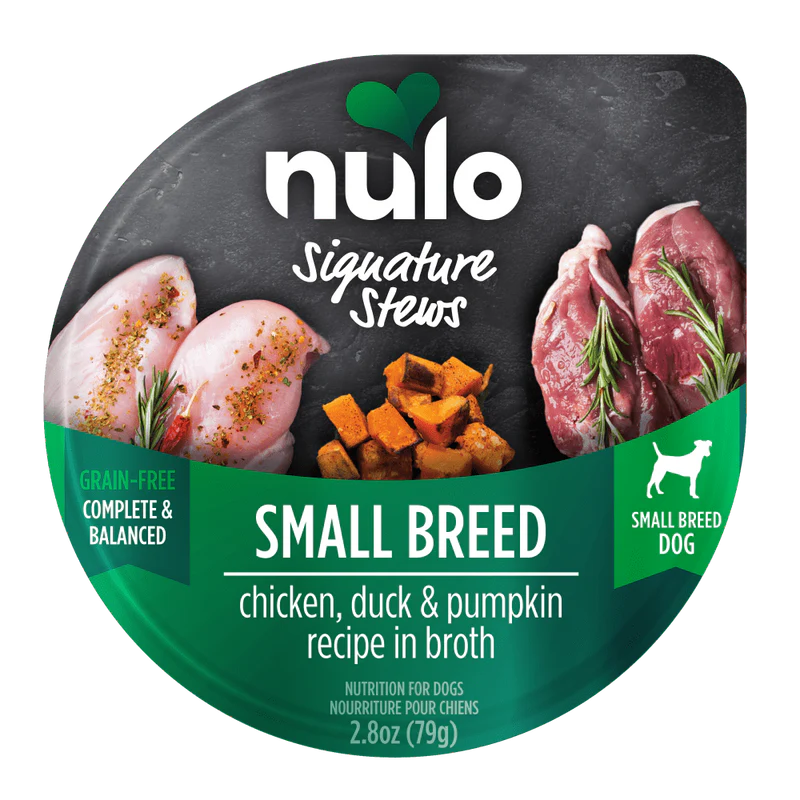 【Nulo】Small Breed Dogs - Chicken, Duck & Pumpkin Recipe in Broth - Signature Stew - 2.8 oz