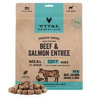 【VITAL ESSENTIALS VE】Vital Dog Freeze-Dried Soft Nibs - Beef & Salmon