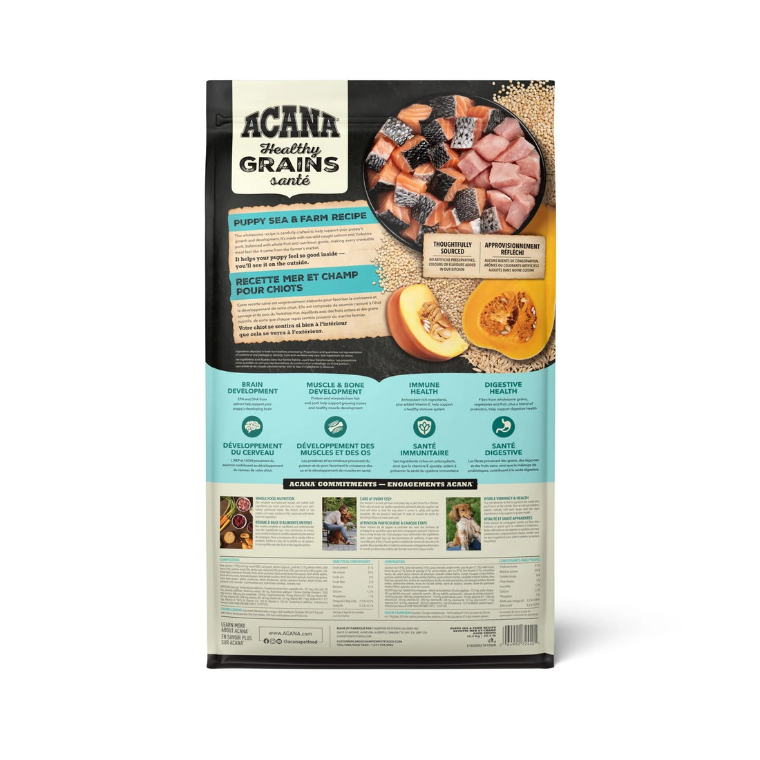 【Acana】Puppy Dry Food- Healthy Grains- Sea + Farm Recipe - 1.8kg &10.2 kg