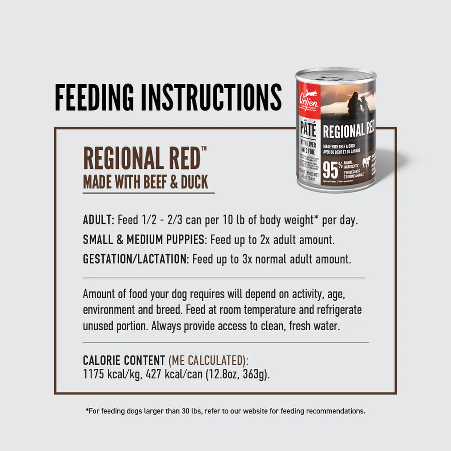 【Orijen】Dog Regional Red Pâté with Liver - 363g