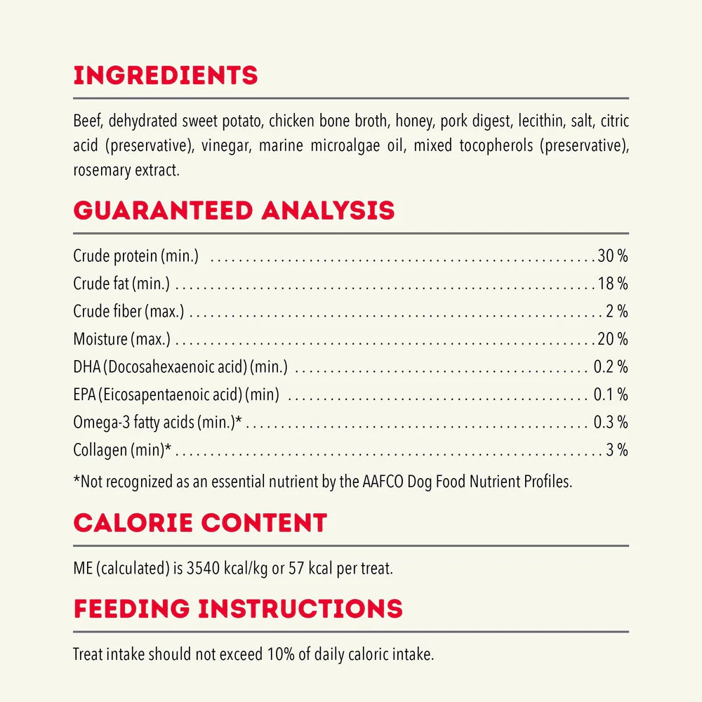 【Acana】Dog Chewy Strips Treats Beef Recipe - 113g