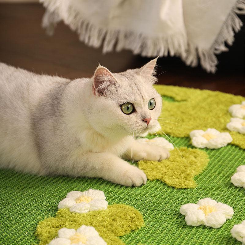 Flower Meadow Sisal Scratching Rug