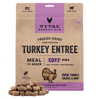 【VITAL ESSENTIALS VE】Vital Cat Freeze-Dried Soft Nibs - Turkey