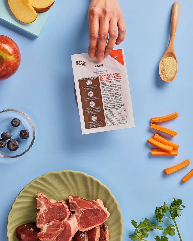 【Just Raw】Raw Cat & Dog Food - Lamb - 0.5lb / 227g