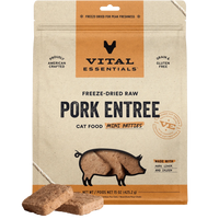 【VITAL ESSENTIALS VE】VC Cat Freeze-Dried Raw Mini Patties - Pork