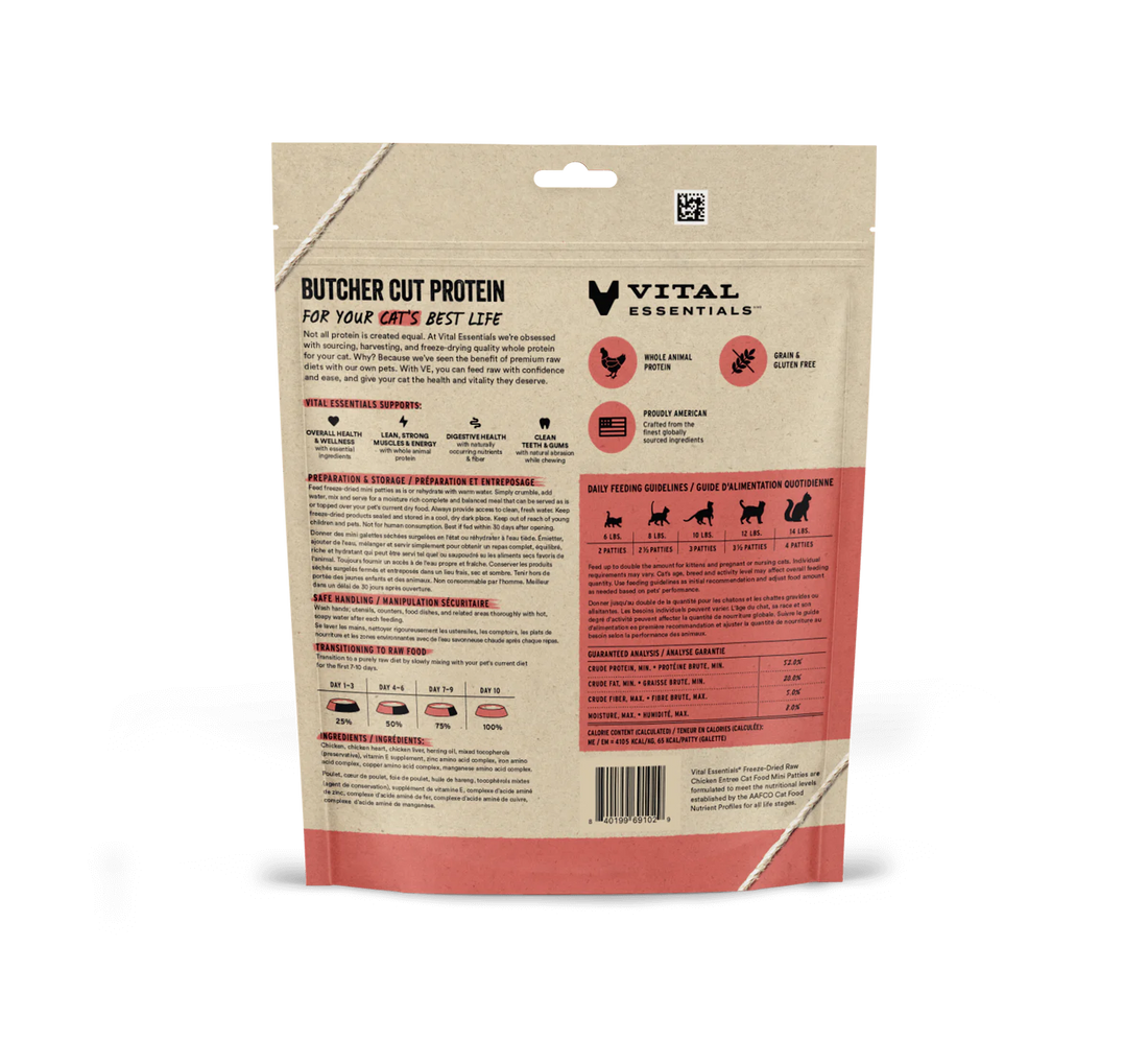 Vital essentials dog food feeding deals guide