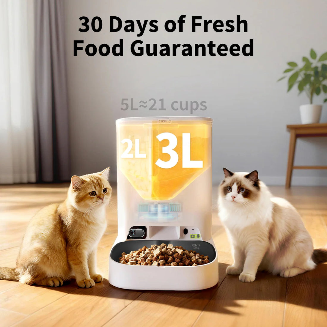 【PETKIT】YumShare Dual-hopper with Camera Smart Pet Feeder 2-UK