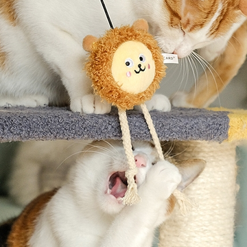 🧨 CNY $8.8 🧨 MEOWCARD Elastic Hanging Cat Toy with Bell - Lion【Redeem on order $100+】