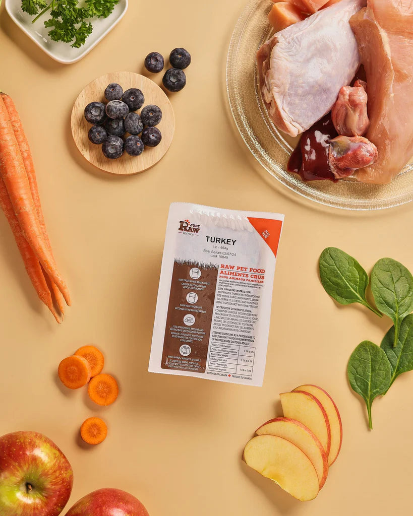 【Just Raw】Raw Cat & Dog Food - Turkey - 0.5lb / 227g