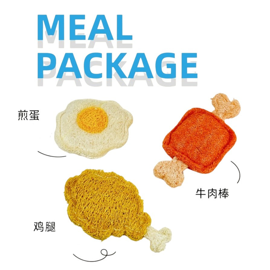 Natural Loofah & Silvervine Cat Toy – Fun & Healthy Chew Toy