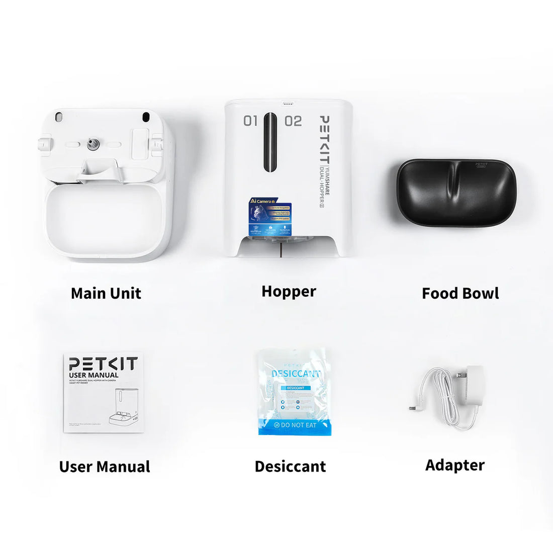 【PETKIT】YumShare Dual-hopper with Camera Smart Pet Feeder 2-UK