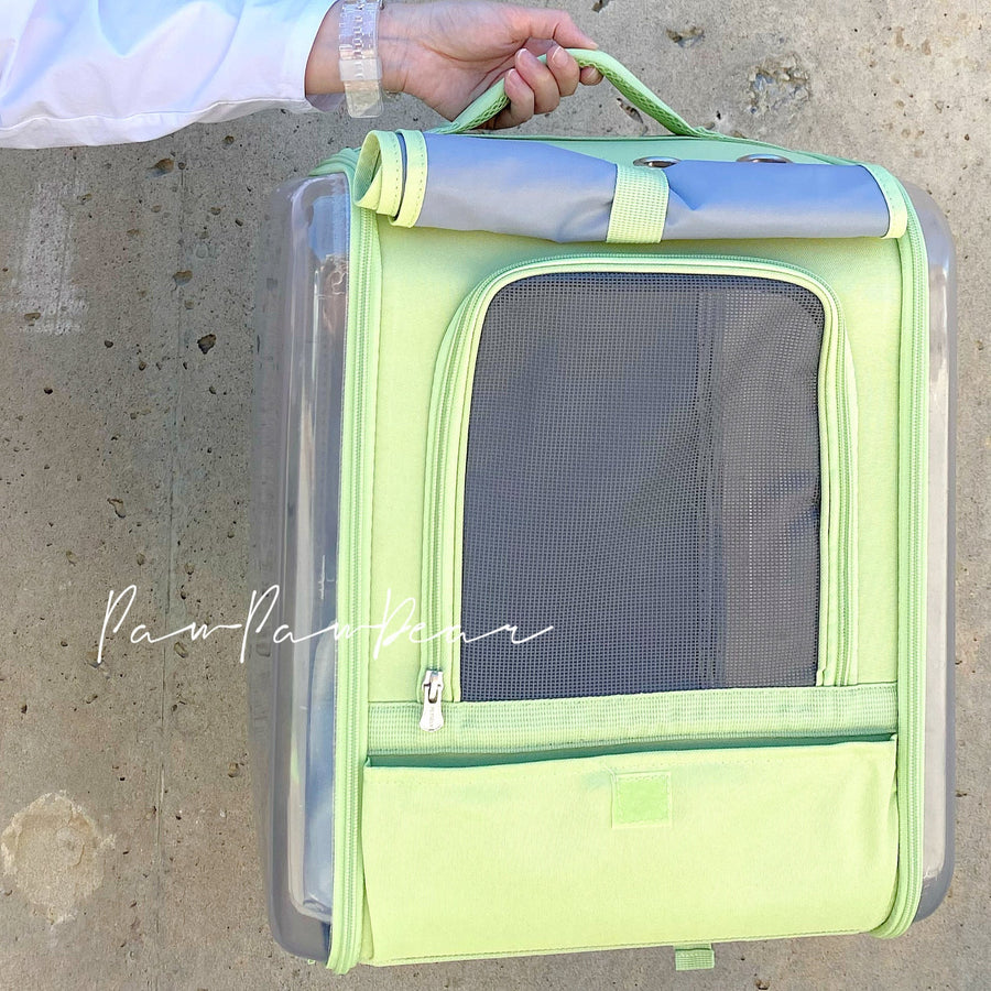 【Clearance - PETSEEK】Classic Pet Backpack Carrier - Green