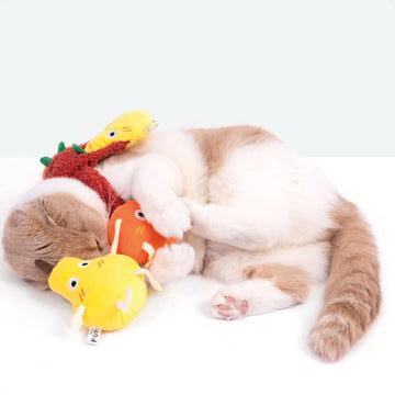 【PURLAB】Cutie Pear Funny Orange Catnip Cat Toy