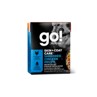 【Go! Solutions】Skin + Coat Care Pâté for Dogs - Shredded Chicken 12.5oz x6