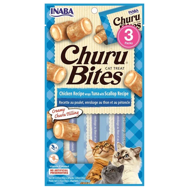 【INABA】Churu Bites Cat Treat - Tuna with Scallop
