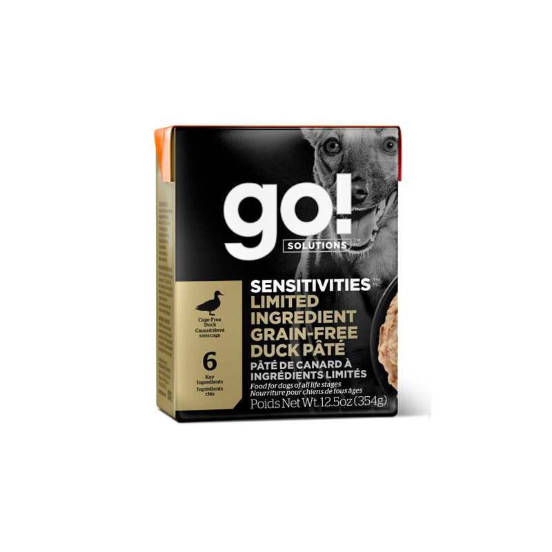 【Go! Solutions】Sensitivities Limited Ingredient Pâté for Dogs - Duck Pate 12.5oz x6