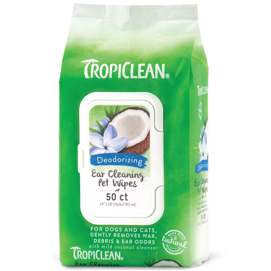 TropiClean Ear Cleaning Wipes 50/pack