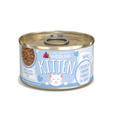 【WERUVA - Kitten】Cat Can - Minced Chicken & Pumpkin in Gravy 3oz