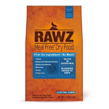 【Rawz】 Dog Food Meal Free Salmon, Dehydrated Chicken & Whitefish Recipe 10lbs