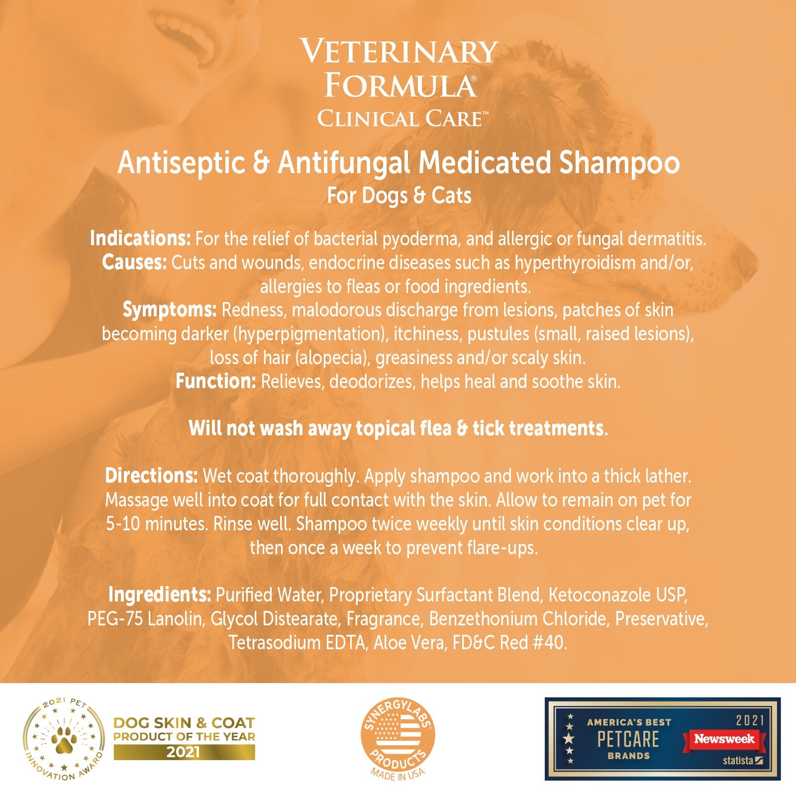 【Veterinary Formula】Antiseptic & Antifungal Medicated Shampoo 16 oz