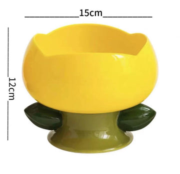 【Clearance - CAMILY】Ceramic Blooming Flower Bowl - Yellow