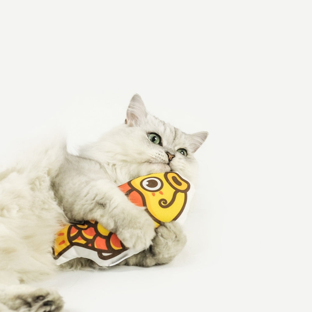 🧧CHUN JIE KUAI LE🧧【MEOWCARD】Koi Fish Catnip Cat Toy