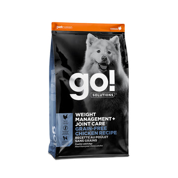 【Go! Solutions】Dog Dry Food - Weight Management Joint Care Grain Free Chicken 22lbs