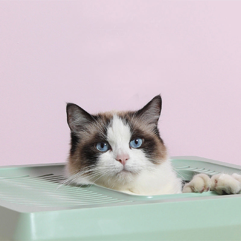 小别墅猫砂盆 - 粉色