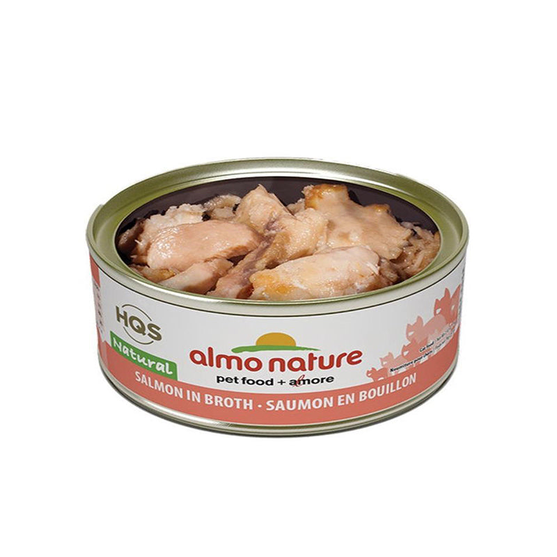 【Almo Nature】 Canned Cat Food - Salmon in Broth (2.5 oz can)