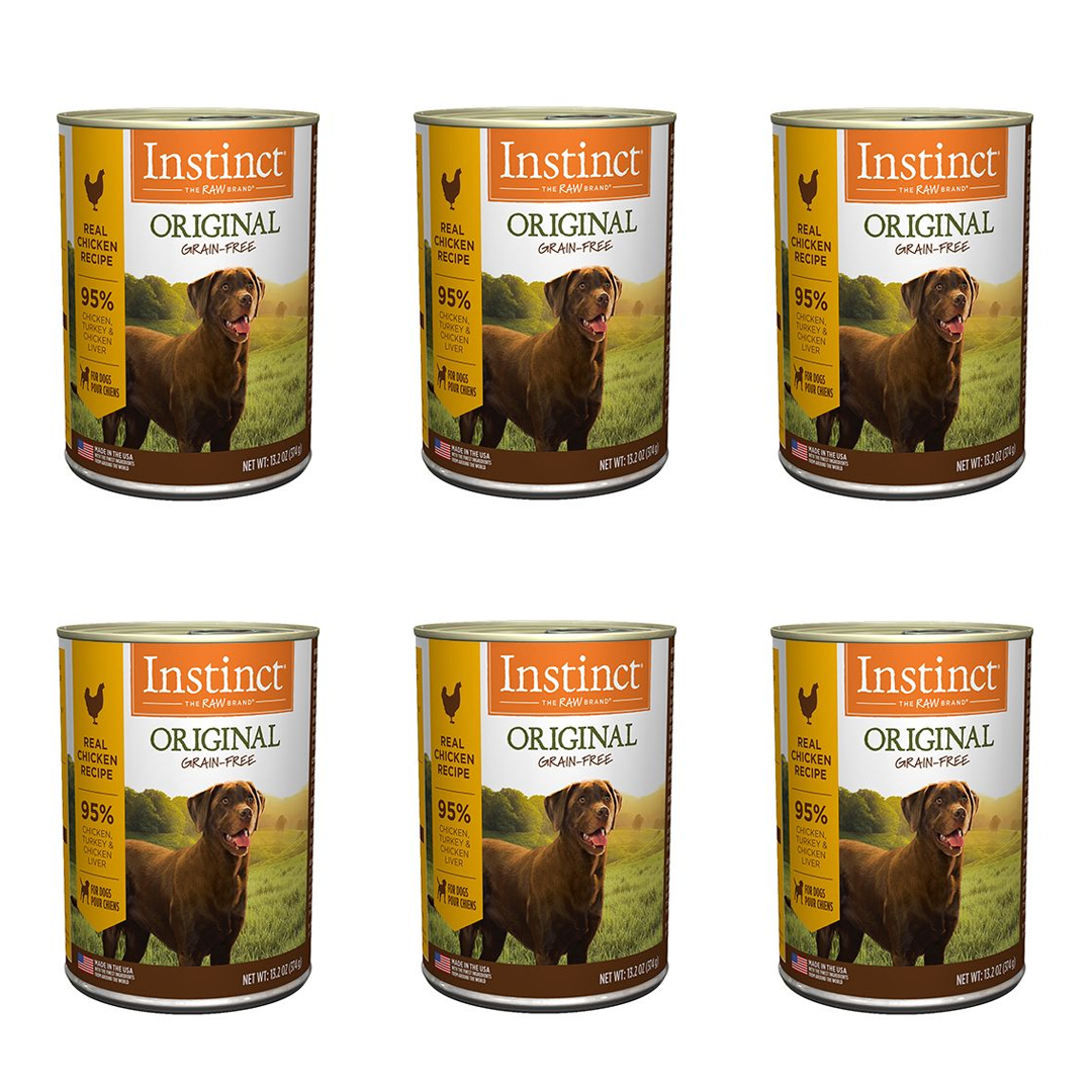 【INSTINCT - DOG】Canned Dog Food - Original Real Chicken Recipe 6 x 13.2oz