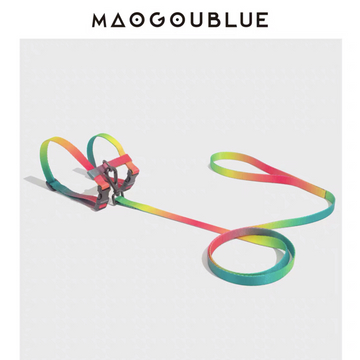 【MAOGOUBLUE】Cat Harness and Leash Set - Rainbow