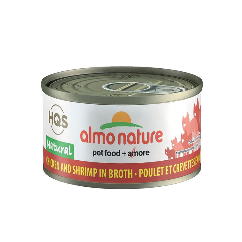 【Almo Nature】 Canned Cat Food - Chicken & Shrimp in Broth (2.5 oz can)