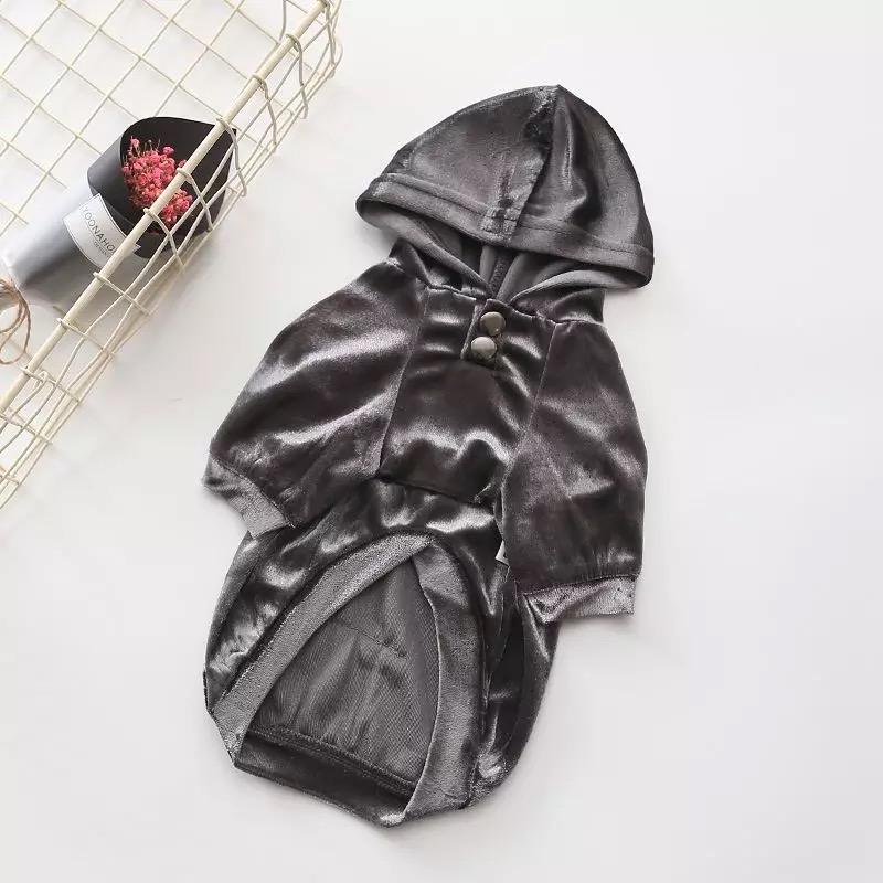 Metallic Velvet Hoodie - Pet Supplies - PawPawDear
