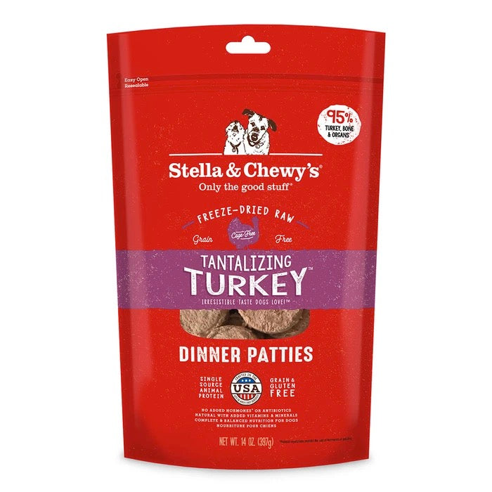 【Stella & Chewy's】Freeze-Dried Turkey Dinner Patties