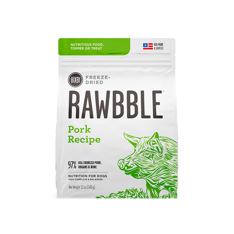 【BIXBI】RAWBBLE® Freeze-Dried Dog Food 128g - Pork