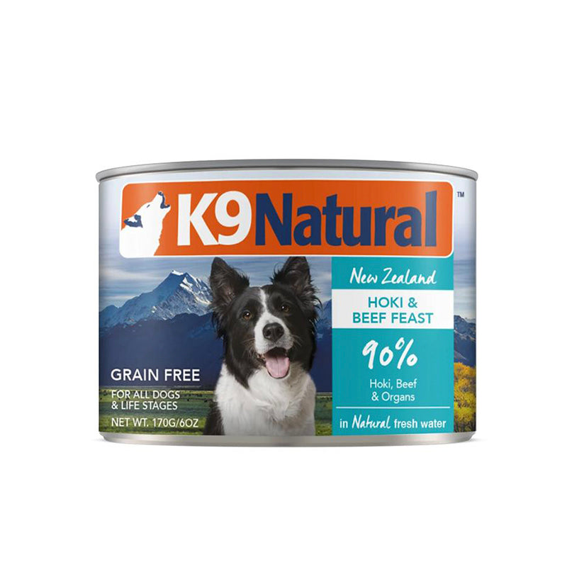 【K9 Natural】Dog Can - Beef & Hoki 6oz x 12