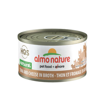 【Almo Nature】Canned Cat Food - Tuna & Cheese in Broth (2.5 oz can)
