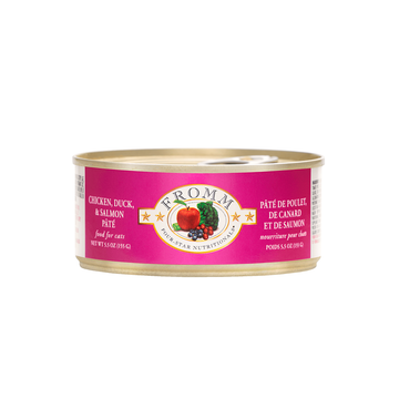 【Fromm】Four Star -  Wet Cat Food - Chicken, Duck & Salmon Pate  5.5oz