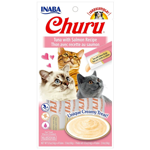 Inaba Churu Purées Cat Treat - Tuna with Salmon-Treats-PawPawDear