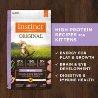 【INSTINCT】Original Grain-Free Recipe with Real Chicken for Kittens 4.5 lb