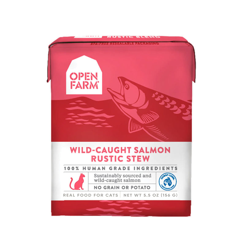 【Open Farm】Cat Wet Food-Salmon Rustic Blend 5.5 Oz