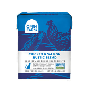 【Open Farm】Cat Wet Food-Homestead Chicken & Salmon Rustic Blend 5.5 Oz
