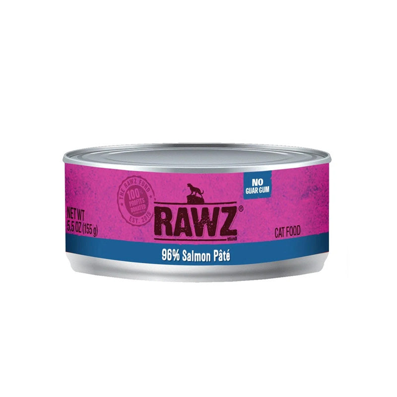 【Rawz】- 猫咪罐头 - 96% 三文鱼 3 盎司 (肉酱)