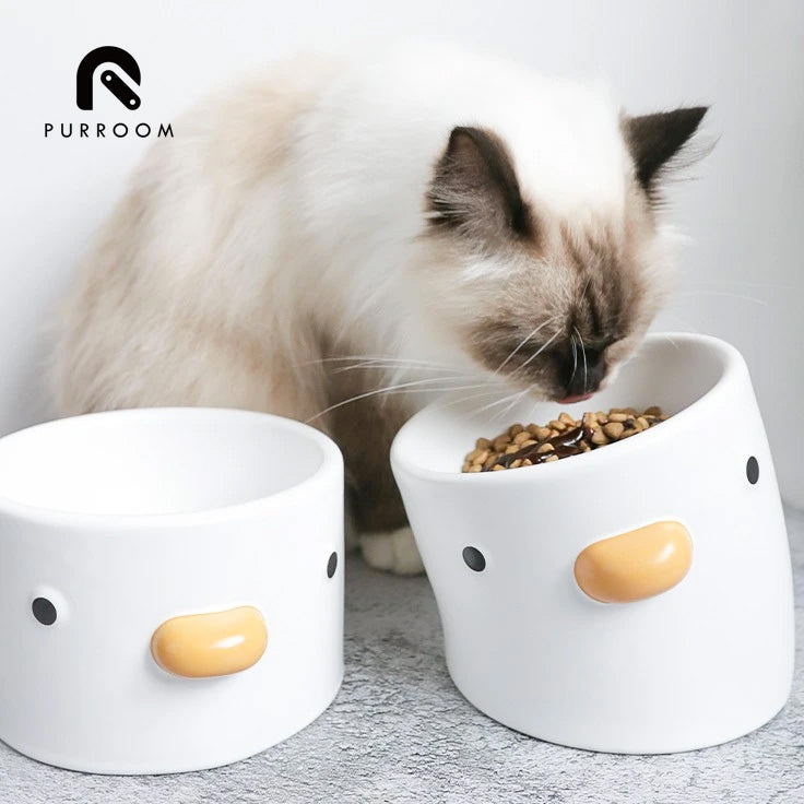 【PURROOM】Little Chick Pet Bowl - Straight Opening